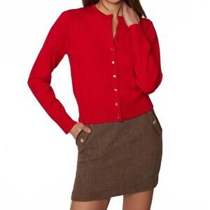 NEW LOST + WANDER raphaela cardigan in holiday red
